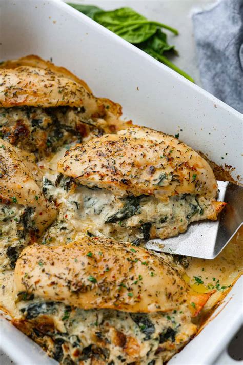 Spinach Stuffed Chicken Breast Therecipecritic