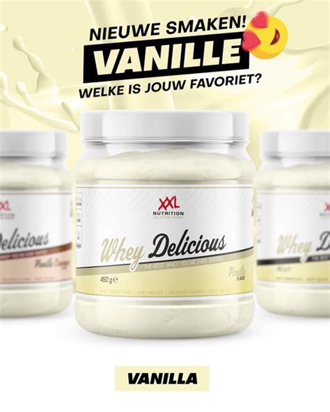 Xxl Nutrition Whey Delicious Vanille Kaneel Wei Eiwitpoeder Met