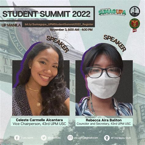 UP Manila University Student Council On Twitter SPEAKERS AND HOSTS