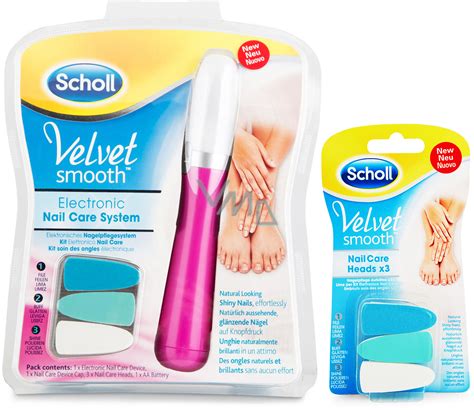 Scholl Velvet Smooth Nail Care System Pink elektrický pilník na nehty