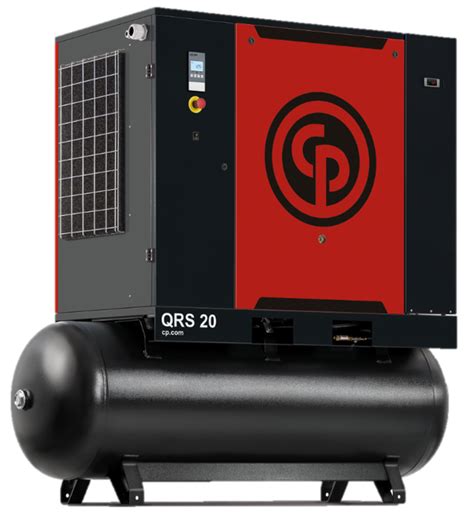 Chicago Pneumatic Qrs 30 Hp Tank Mount Rotary Screw Air Compressor 1