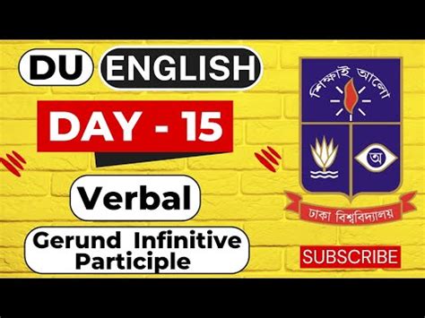 Day Du English Verbal Non Finite Verb Gerund Infinitive