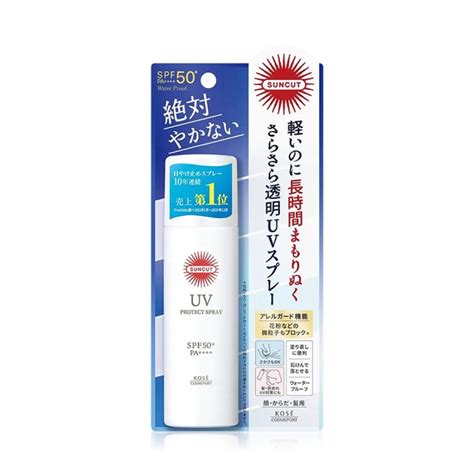 รวว KOSE Suncut Uv Protect Spray Water Proof SPF50 PA รววจาก