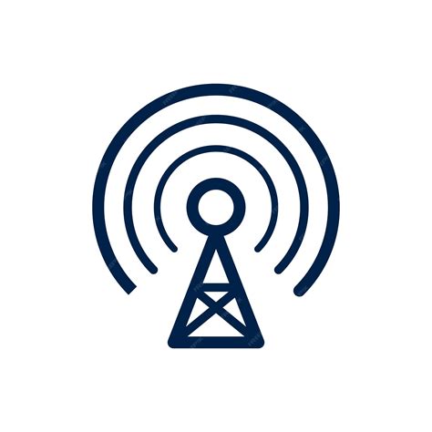 Premium Vector Broadcast Transmitter Antenna Icon Design Vector