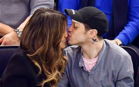 Pete Davidson & Kate Beckinsale PDA: Stars Seen Kissing At Rangers Game