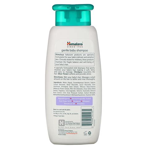 Himalaya Gentle Baby Shampoo Hibiscus And Chickpea 13 53 Fl Oz 400 Ml