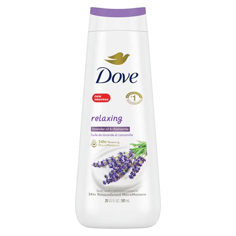 Dove Relaxing Body Wash Lavender Oil And Chamomile Cleanser 20 Oz