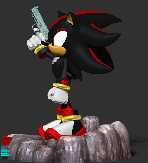 Shadow - Sonic The Hedgehog 3D Model by Bon Bon Art