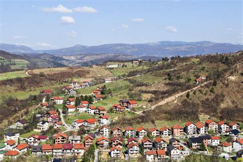 Visoko city in Bosnia stock photo. Image of houses, idyllic - 174216054