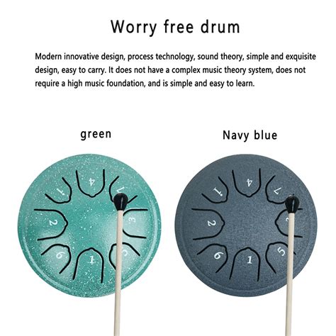 Steel Tongue Drum Inch Notes Rain Drum Drum Steel Tongue Drum