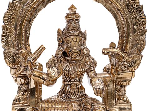 Bronze Goddess Parvati Varahi Devi Handmade Madhuchista