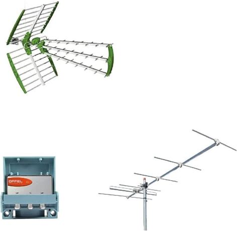 Kit Antenna Digitale Terrestre DVBT UHF VHF 6 Elementi HD