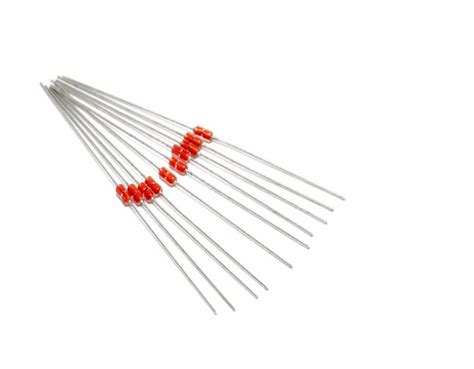 K Ohm Ntc Thermistor Glass Encapsulated Thermistor Anti Corrosive