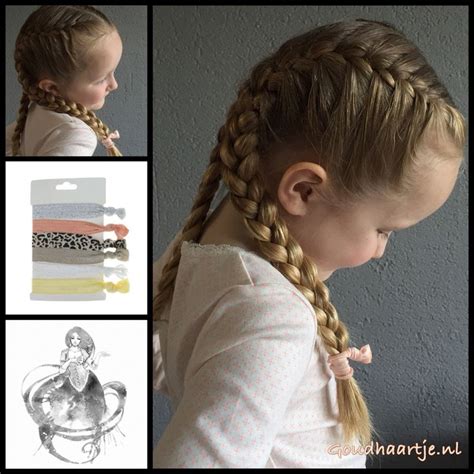 Two French Braids With Sweet Hair Elastics From The Webshop