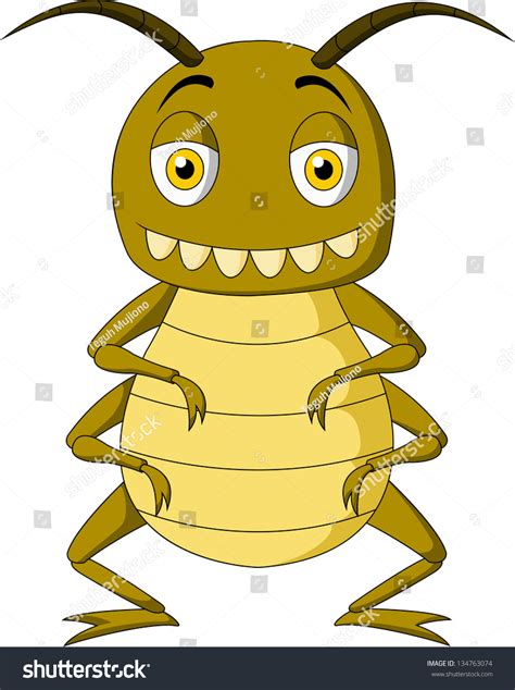 Flea Cartoon Stock Vector Illustration 134763074 : Shutterstock