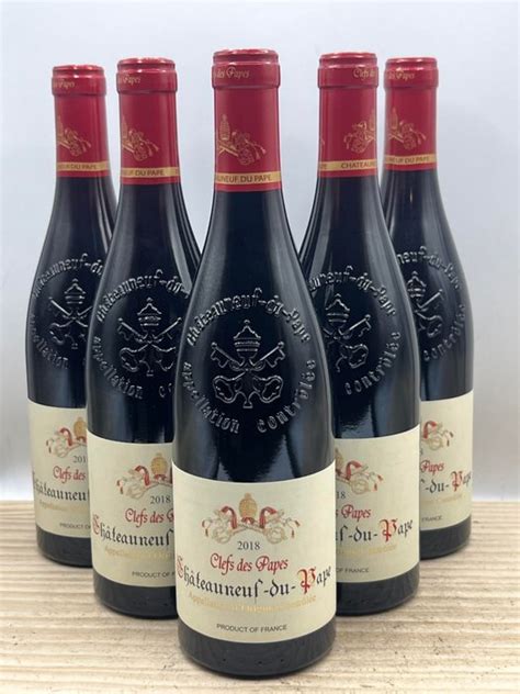 2018 Clefs des Papes Châteauneuf du Pape 6 Bottles Catawiki