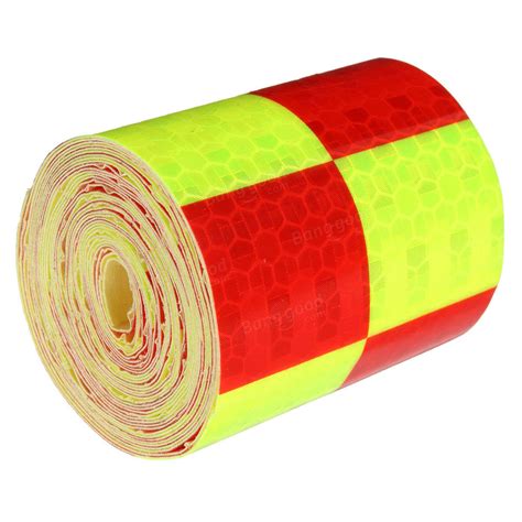 Dot C2 Reflective Safety Tape 2 Inch X 200 Feet Red White Conspicuity Tape For Vehicles Trailers