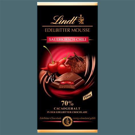 Lindt Edelbitter Schokolade Mousse Sauerkirsche Chili G Bei Rewe