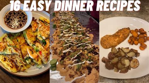 16 Easy Dinner Recipes You Should Try Easy Dinner Ideas Tiktok Compilation Dinnerrecipes