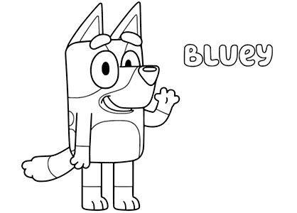 Dibujos De Bluey Para Colorear Imprimir Y Pintar