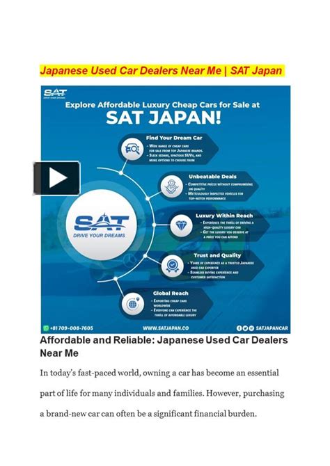 PPT Japanese Used Car Dealers Near Me SAT Japan PowerPoint