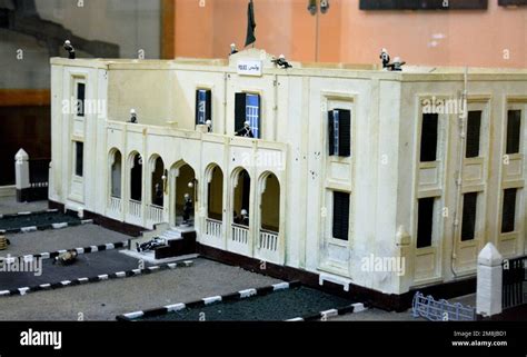 Kairo Ägypten Januar 7 2023 Ein Maquettenmodell der Polizeistation