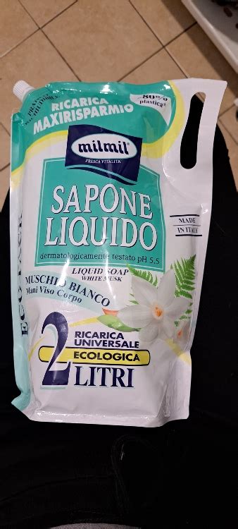 Mil Mil Professional Sapone Liquido Ricarica Busta Muschio Bianco 2000