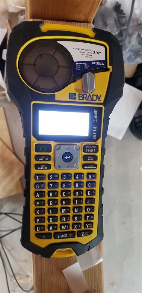 20 Mo Finance Brady M210 Portable Label Printer With Rubber Bumpers