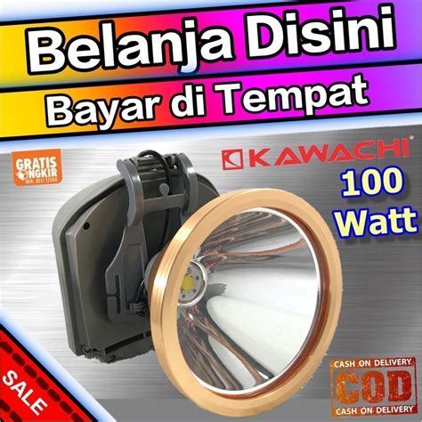 Jual FLASH SALE Kawachi Senter Kepala Super Jumbo LED 100w 6 Big