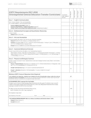 Fillable Online Igetc Requirements College Of The Redwoods Fax Email