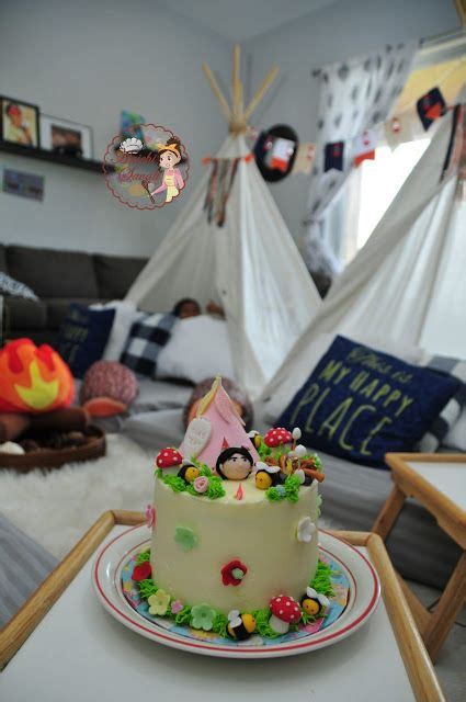 Camping Themed Birthday Cake