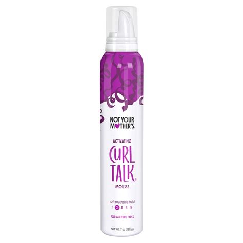 Not Your Mothers Curl Talk Curl Activating Hair Mousse For Lightweight Hold 7 Oz