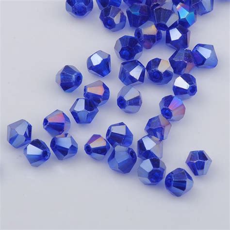 Amazon Xinbowen Diy Mm Pcs Bulk Faceted Bicone Crystal Glass