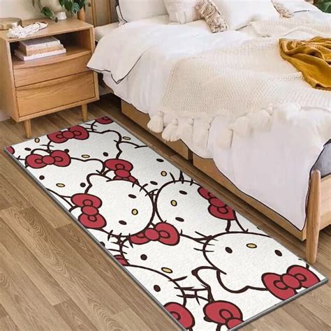 Kawaii Helloed Kittys Carpets For Bedroom Room Mat Area Rug Room Decor