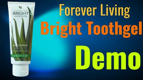 Demo Of Forever Bright Toothgel Youtube