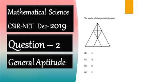 Csir Net Mathematics Solution Dec 2019 Question 2 General Aptitude