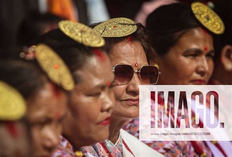 August 24 2023 Kathmandu Bagmati Nepal Women From Far Western