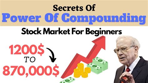 The Power Of Compounding Stock Market For Beginners Youtube