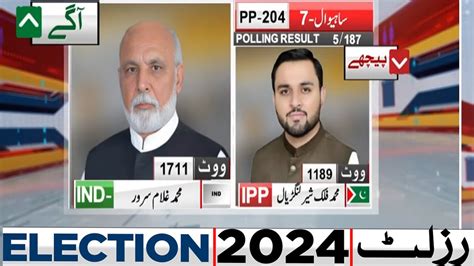 NA 204 5 Polling Station Results IND M Ghulam Sarwar Aagay