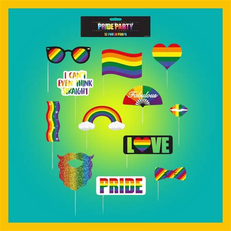 Pride Photo Booth Props Glowtopia