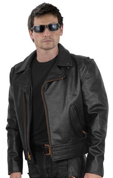 Police A Law Enforcement Uniform Style Motorcycle Riding Leather Jacket ...