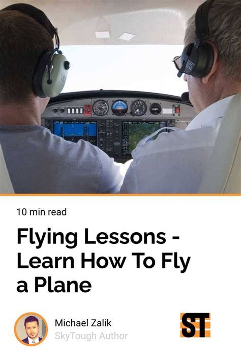 Flying Lessons - Learn How To Fly a Plane | Flying lessons, Lessons ...