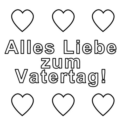 Ausmalbild Vatertag Alles Liebe Zum Vatertag Kostenlos Ausdrucken