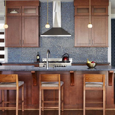 75 Blue Backsplash Ideas Navy Aqua Royal Or Coastal Blue Design Blue Backsplash Blue