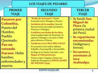 TERCER VIAJE DE FRANCISCO PIZARRO PPT