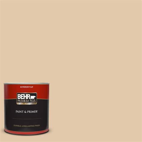 BEHR PREMIUM PLUS 1 Qt MQ2 08 Irish Cream Flat Exterior Paint