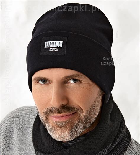 Czapka M Ska Beanie Na Jesie Zim Henric Rozm Cm Czarny