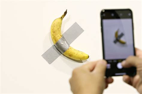 Maurizio Cattelan Banana Artwork At Guggenheim Hypebeast