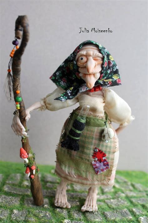 Miniature Dollhouse Russian Witch Baba Yaga Ooak Doll One Inch Etsy