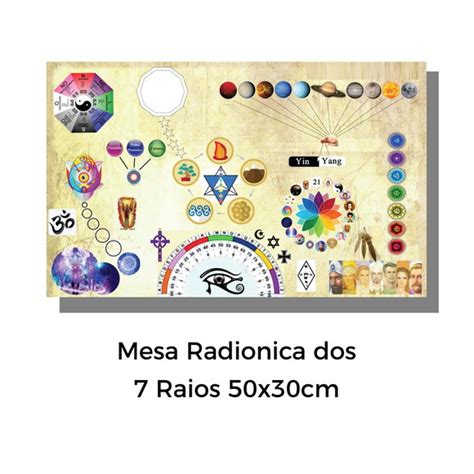 Mesa Radiônica dos 7 Raios Elo7 Produtos Especiais